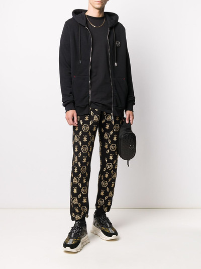 PHILIPP PLEIN monogram-print track trousers outlook