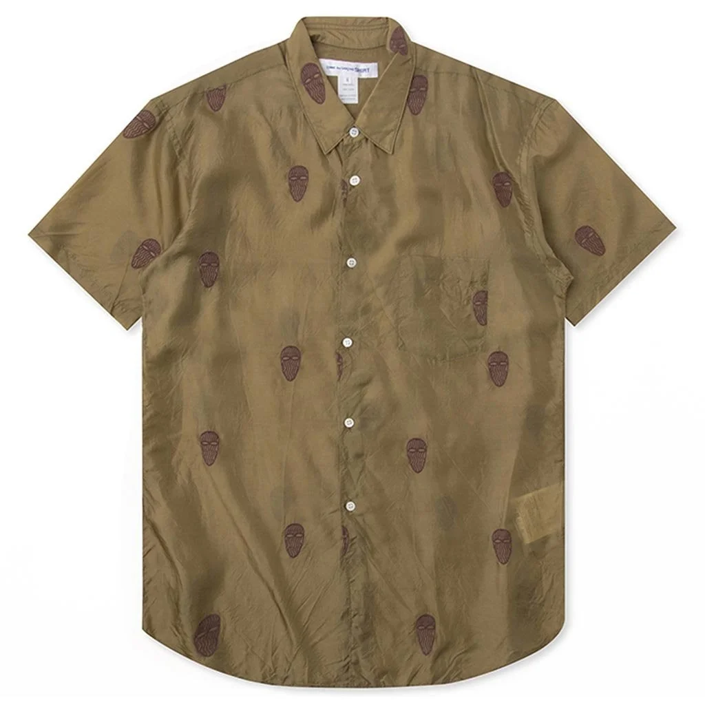 COMME DES GARCONS SHIRT 마스크 EMBROIDERED - KHAKI - 1