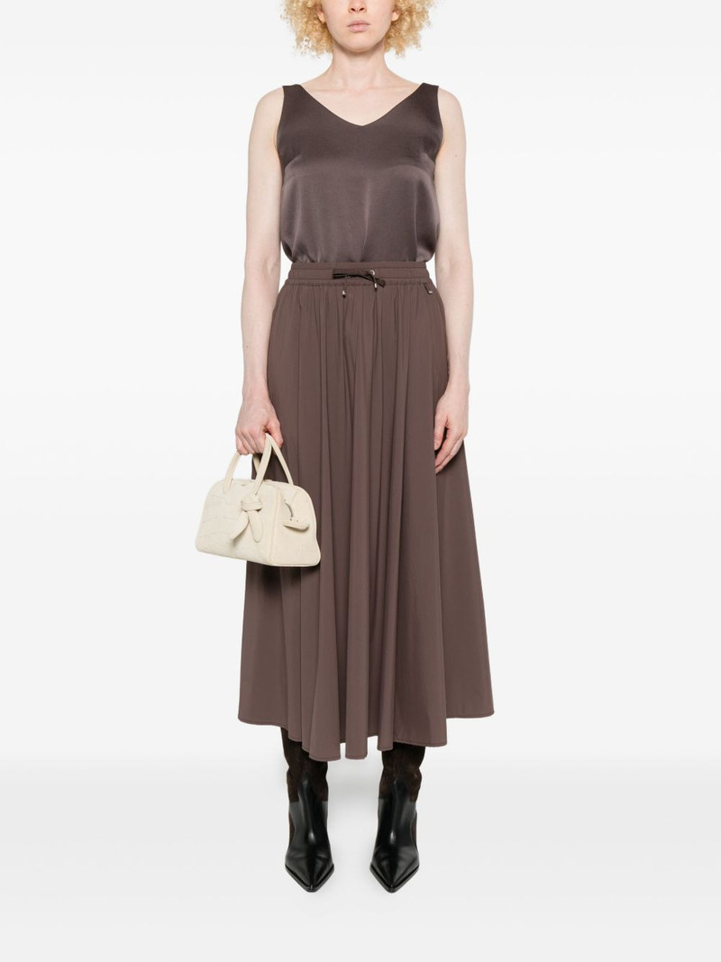 Herno drawstring pleated skirt outlook