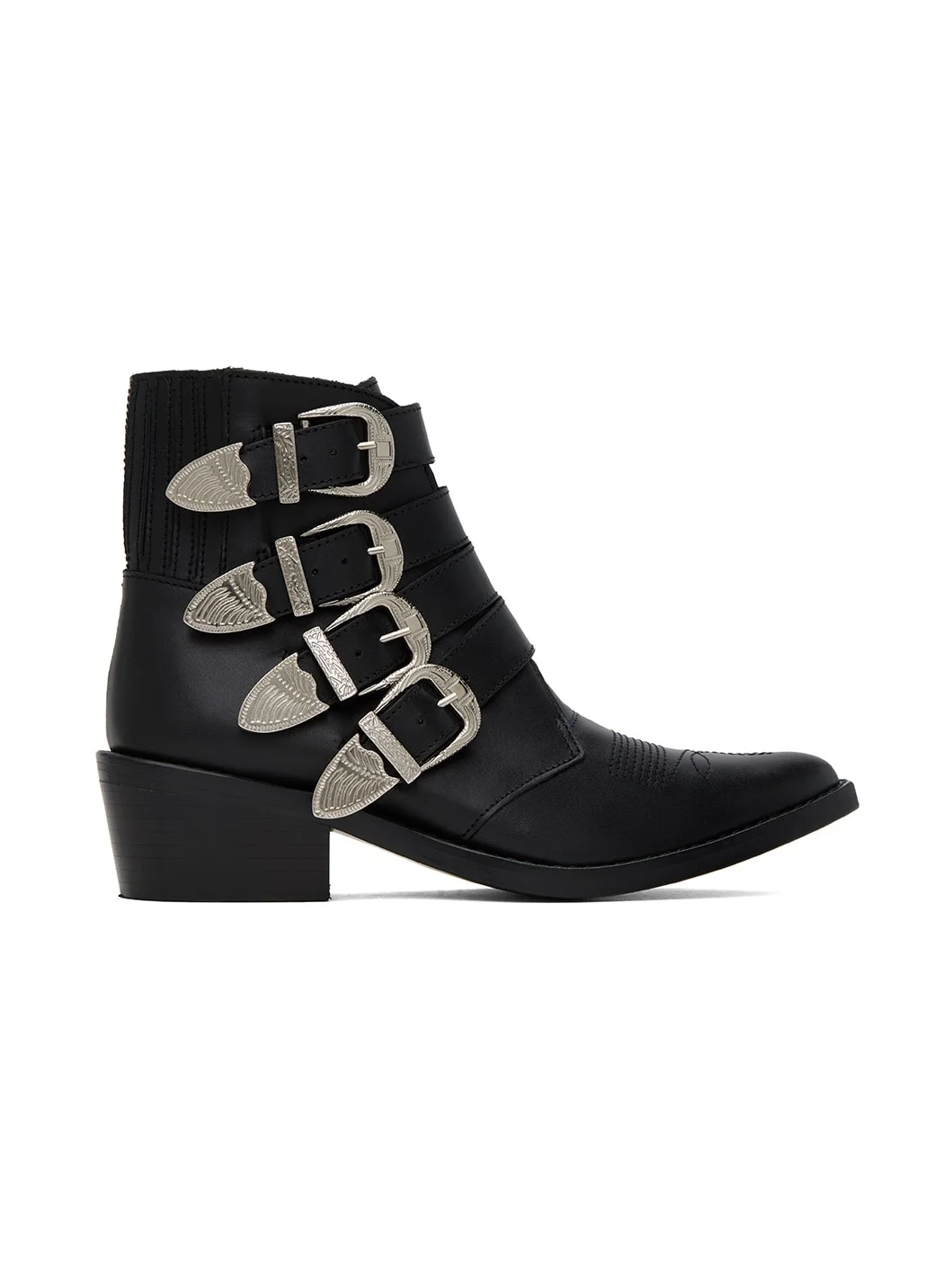 Black Cowboy Boots - 1