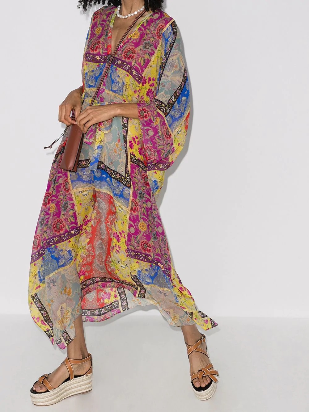 floral-print kaftan - 2