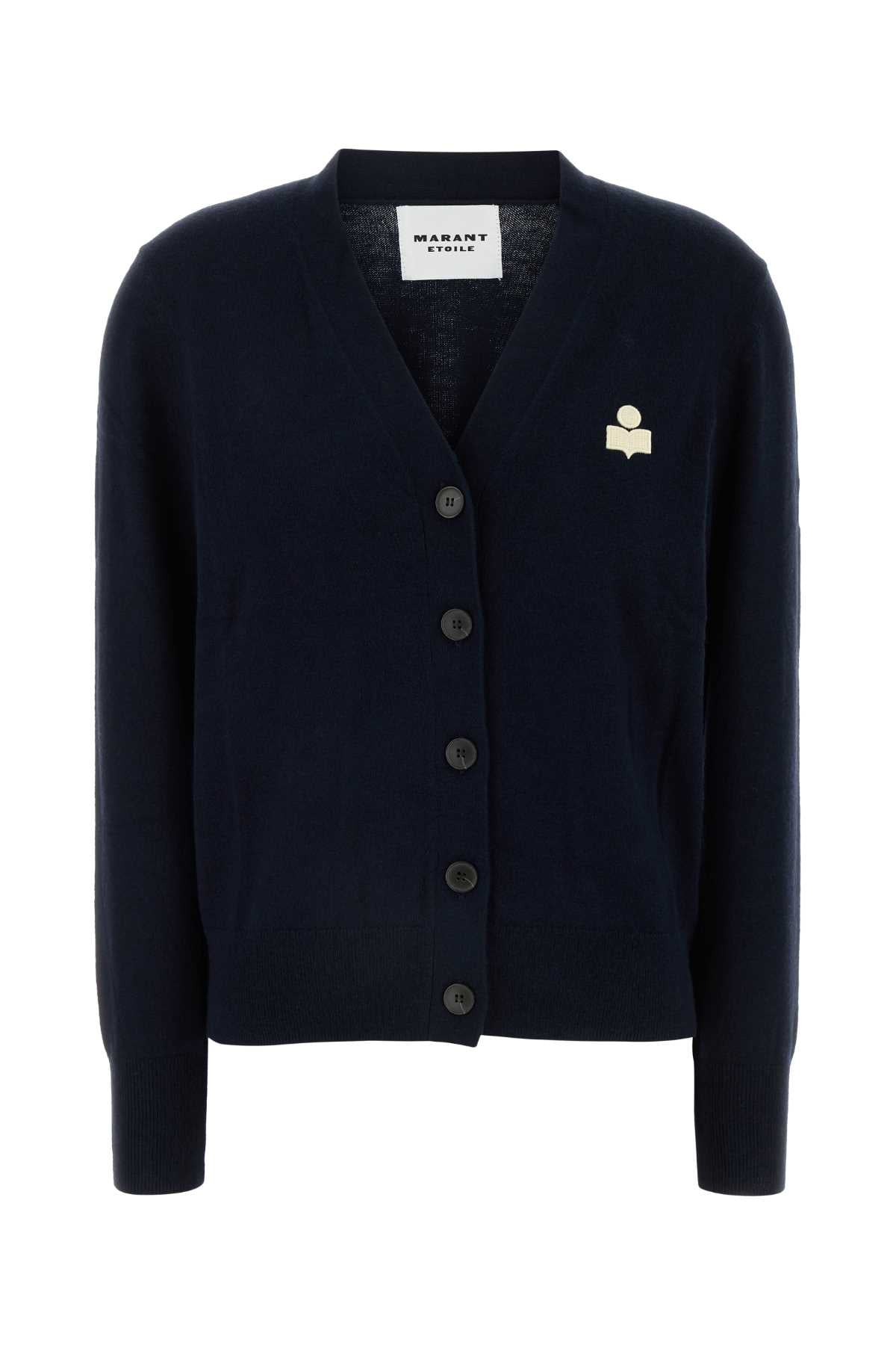 Isabel Marant Etoile Women Midnight Blue Cotton Blend Karina Cardigan - 1