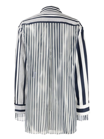 Ports 1961 double-layer stripe-pattern shirt outlook