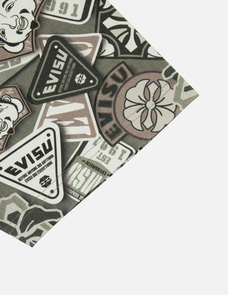 Allover Bagde Print Loose Fit T-shirt 8