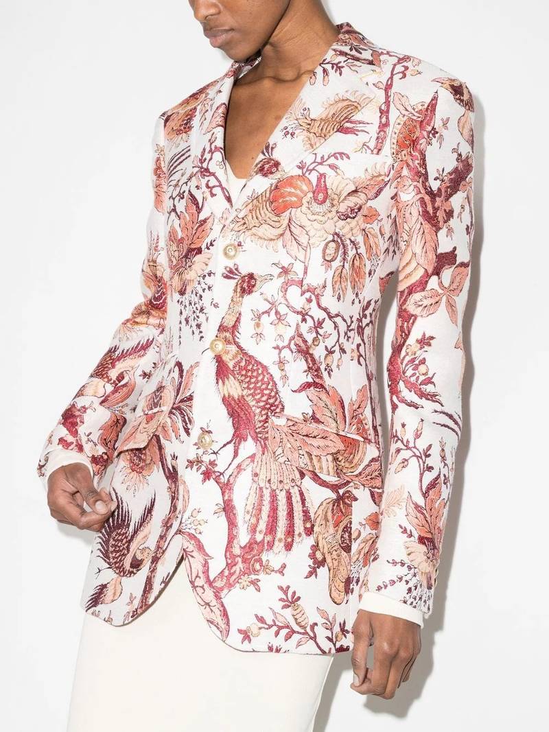 Etro Tree of Life jacquard blazer outlook