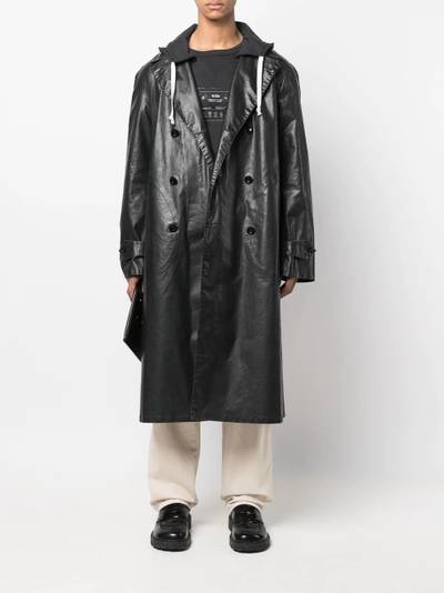 Maison Margiela four-stitch logo double-breasted coat outlook