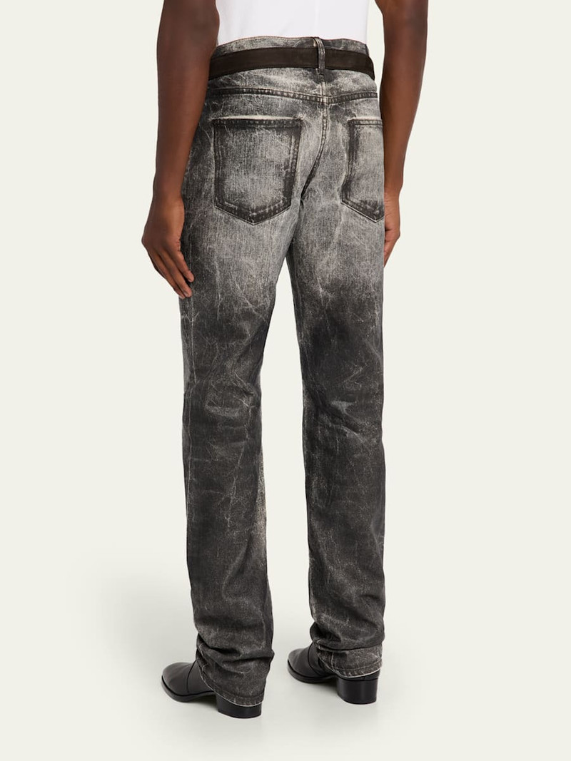 COÛT DE LA LIBERTÉ Men's Jimmy Ecru Twill Flare Pants outlook