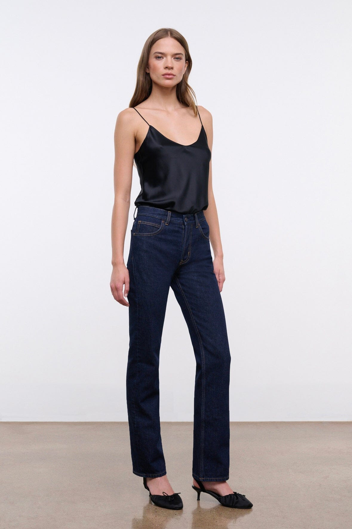 STAUD TEDDY STRAIGHT JEAN INDIGO - 3