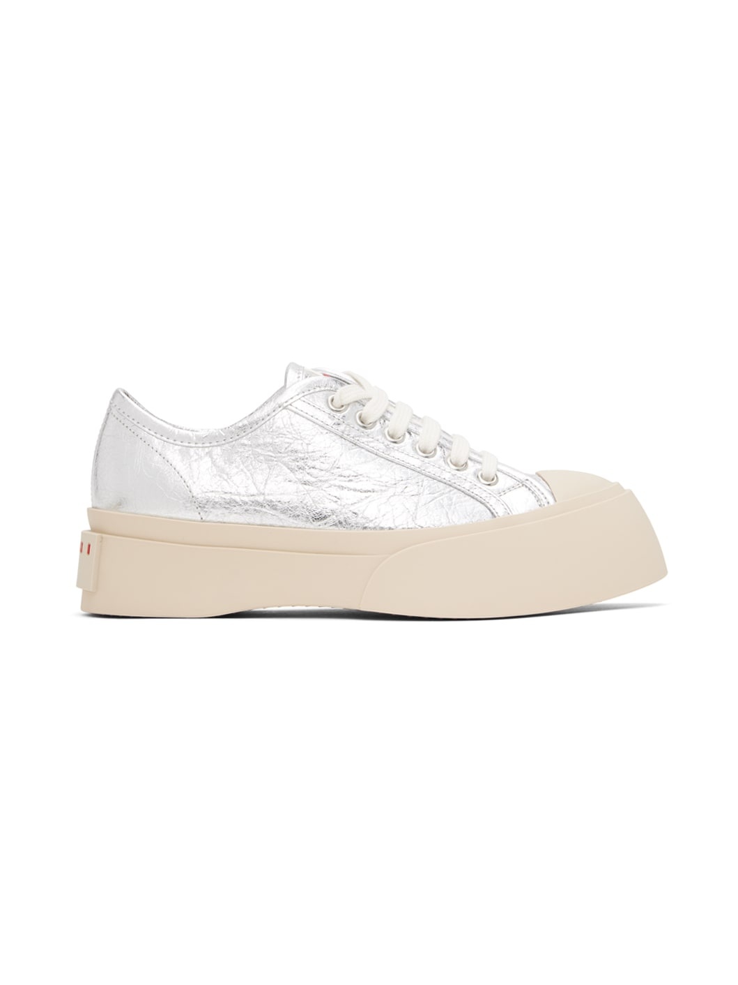 Silver Pablo Lace-Up Sneakers - 1