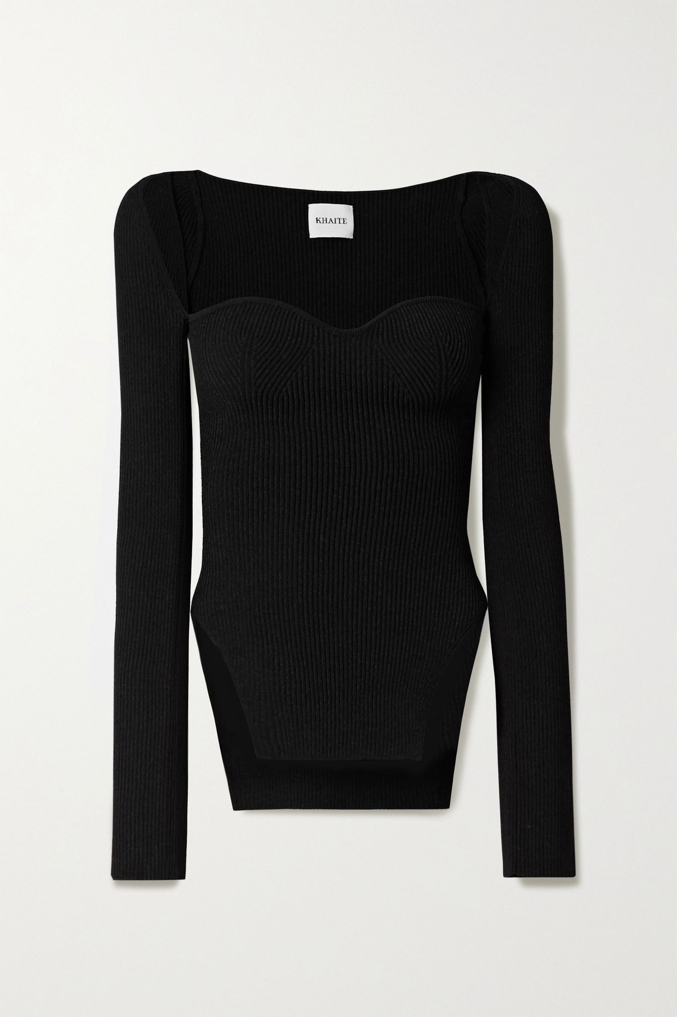 Maddy ribbed-knit sweater - 1