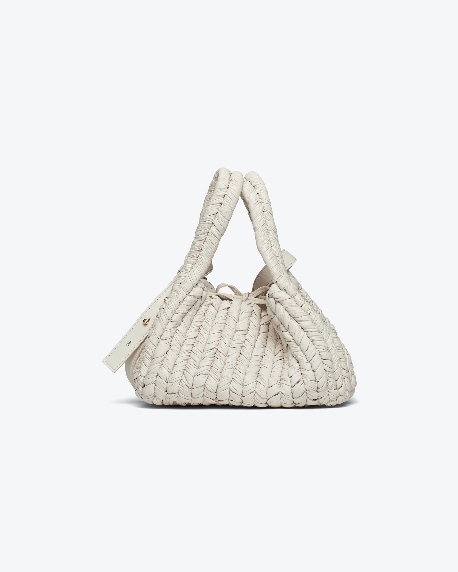 THE BUSKET - Knit bucket bag - Off white - 1