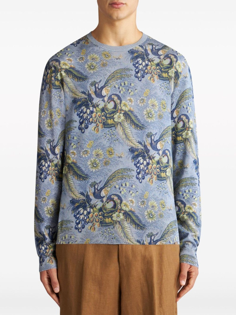Etro Pegaso-jacquard cotton jumper outlook