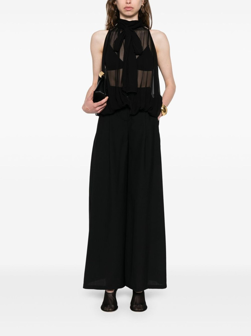 MÔNOT sleeveless sheer top outlook