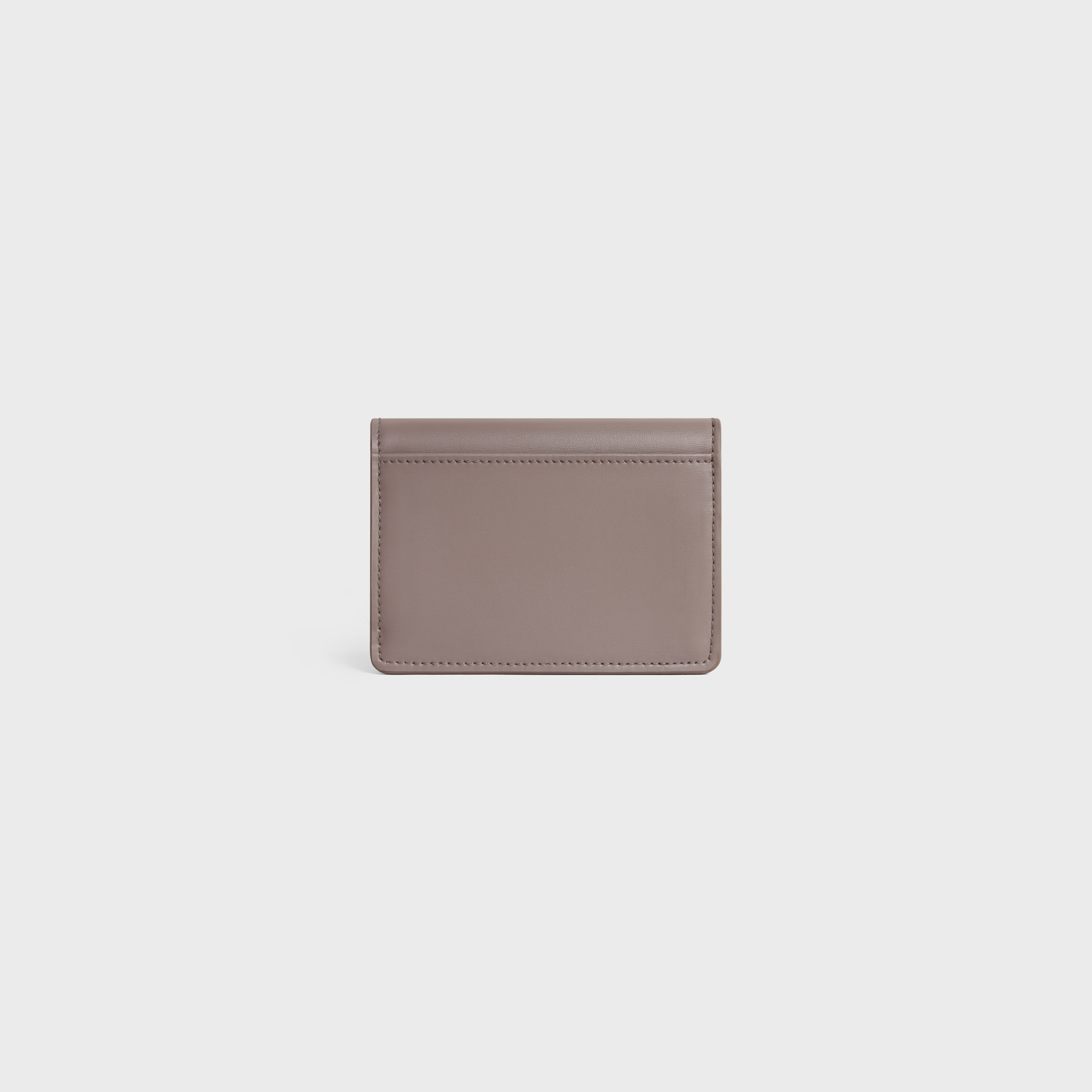 CARD HOLDER WITH FLAP TRIOMPHE in Shiny calfskin - 3