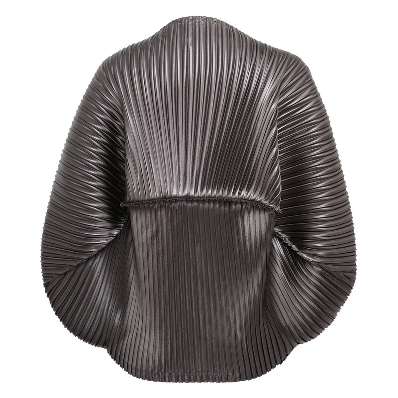 ISSEY MIYAKE Glossed Metal Pleated Top outlook