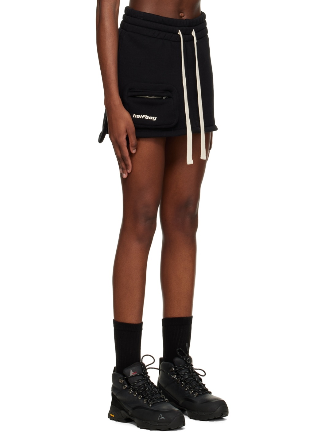 Black Pocket Miniskirt - 2