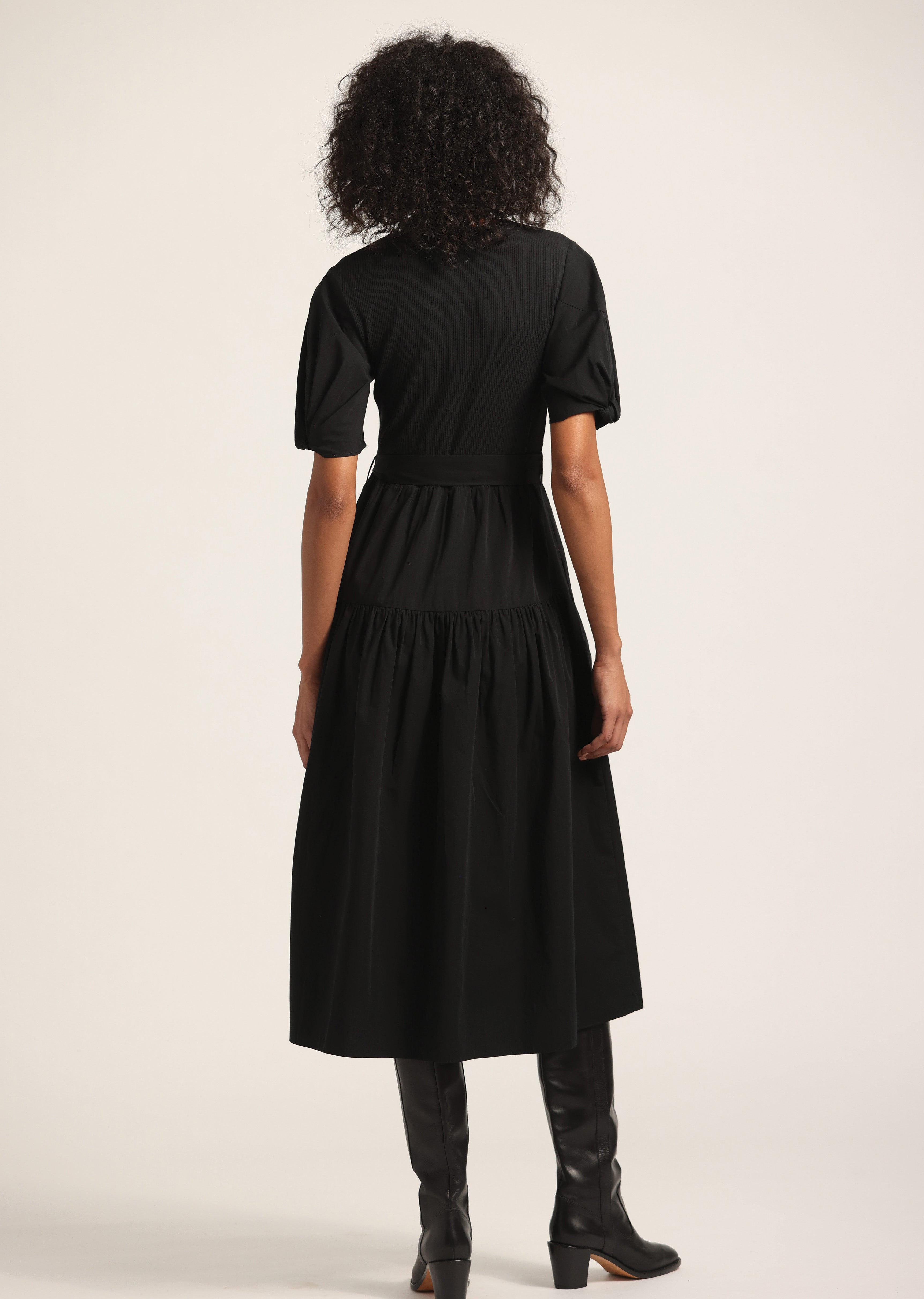 NATALIA MIXED MEDIA DRESS - 6