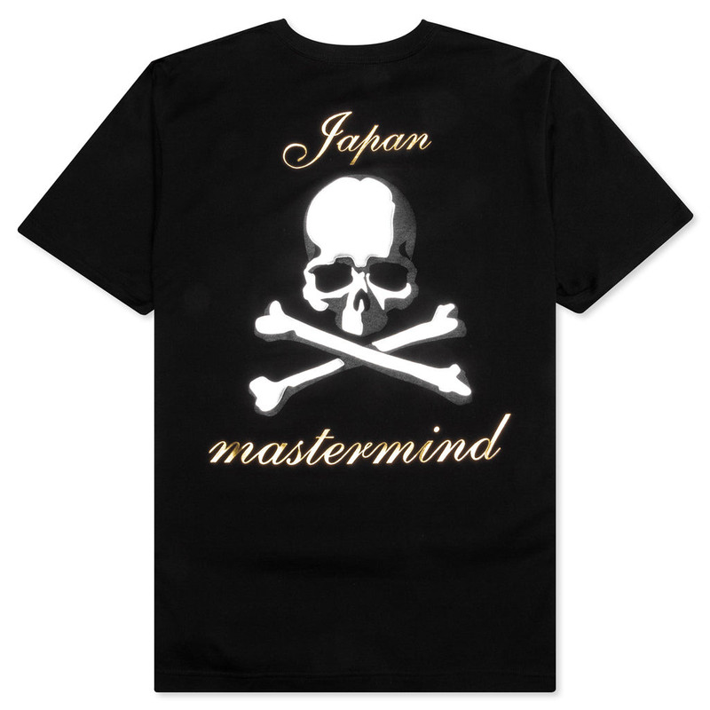 mastermind JAPAN MASTERMIND JAPAN CURSIVE LOGO T-SHIRT - BLACK outlook