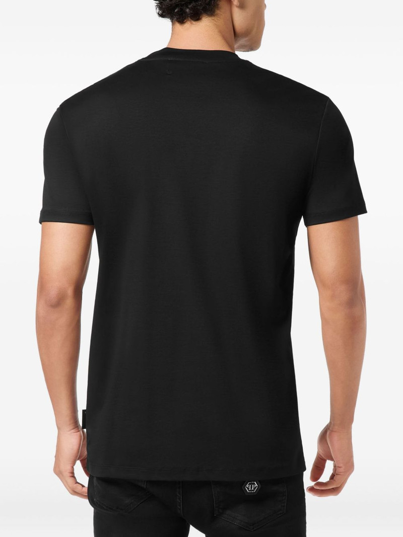skull-embroidered T-shirt 3
