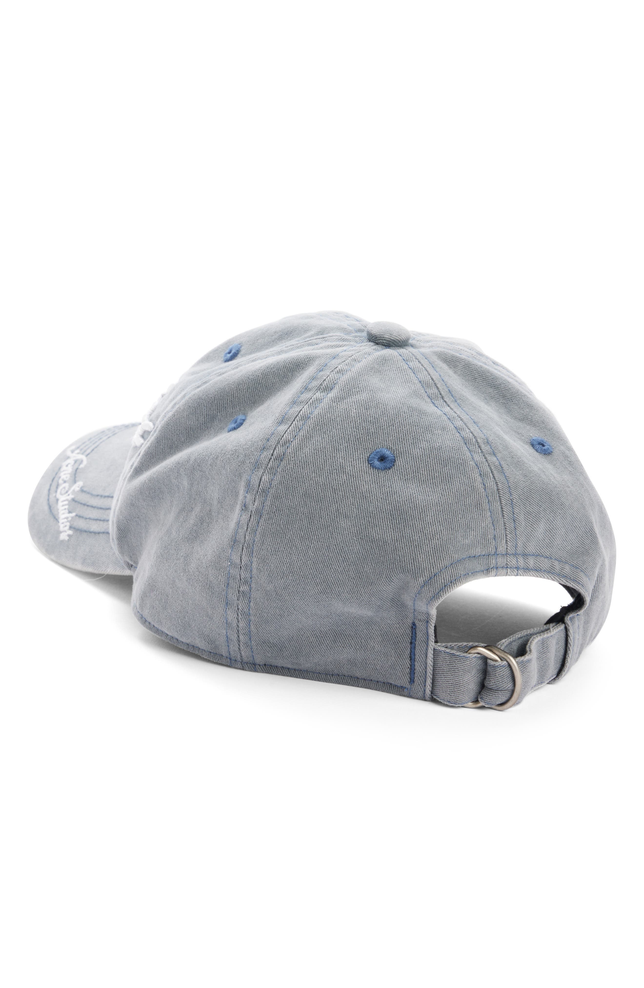 Acne Studios Tourist Logo Embroidered Cotton Twill Baseball Cap in Black at Nordstrom - 3
