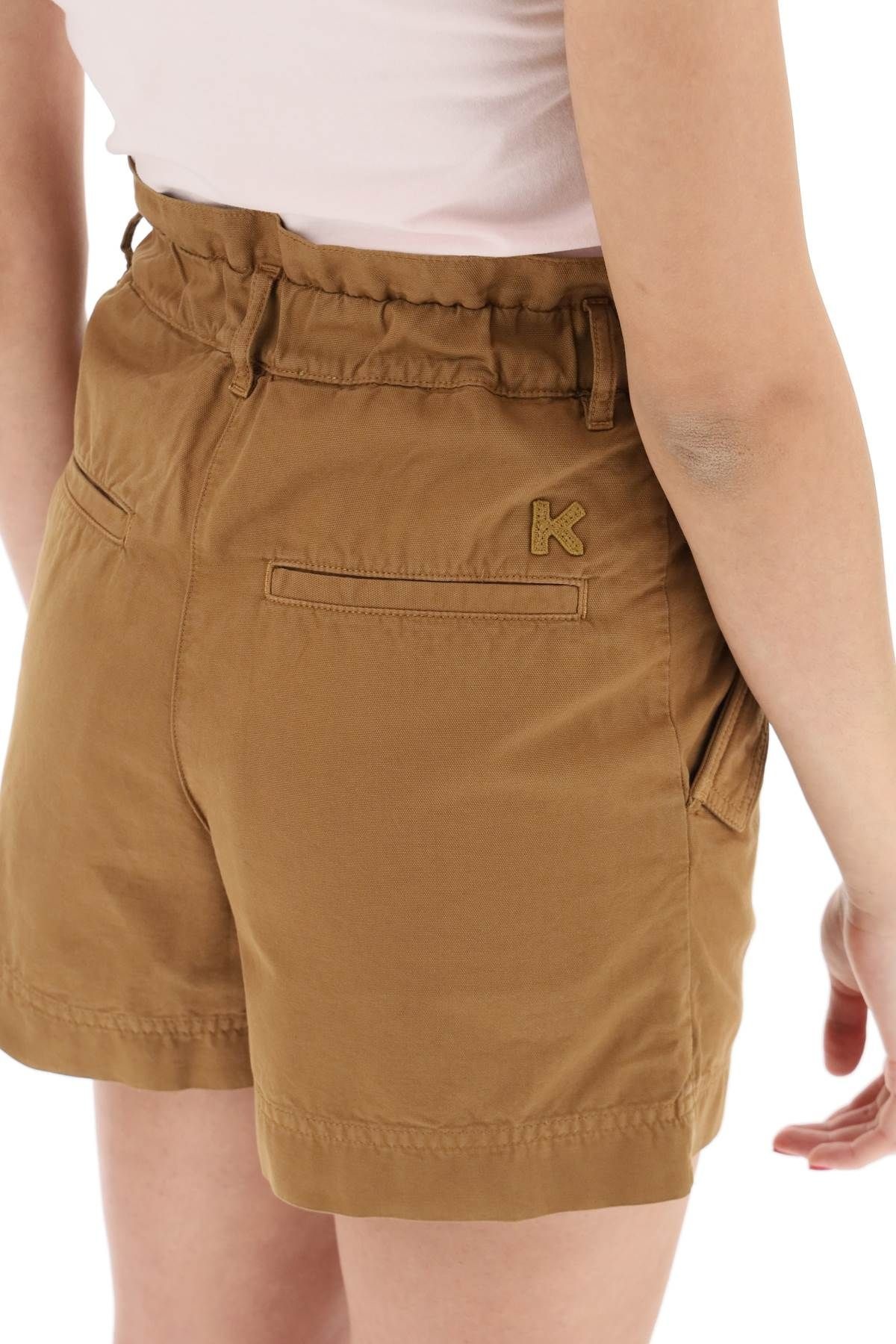 PAPERBAG COTTON SHORTS - 5