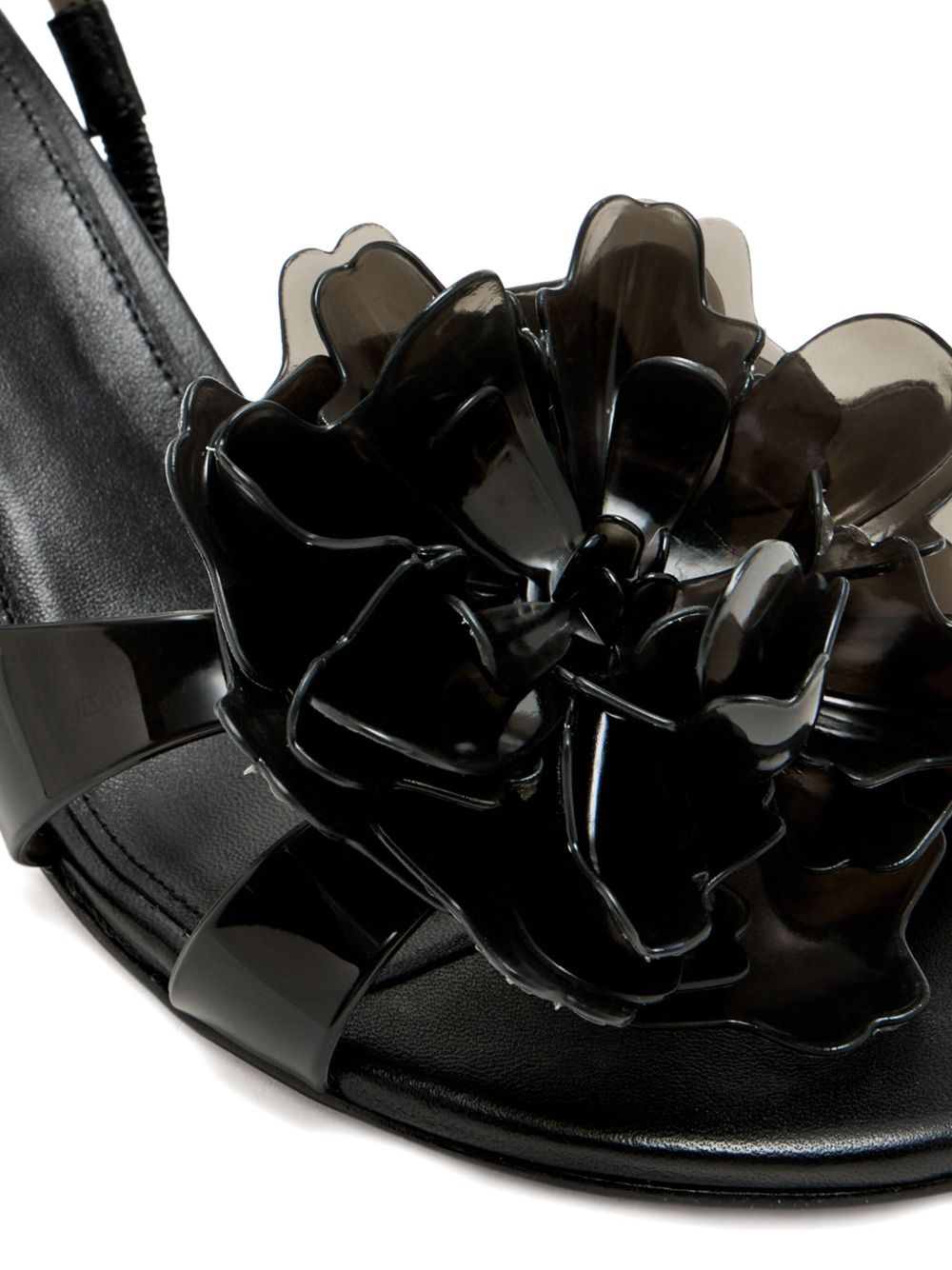 65mm flower-embellished slingback sandals - 3