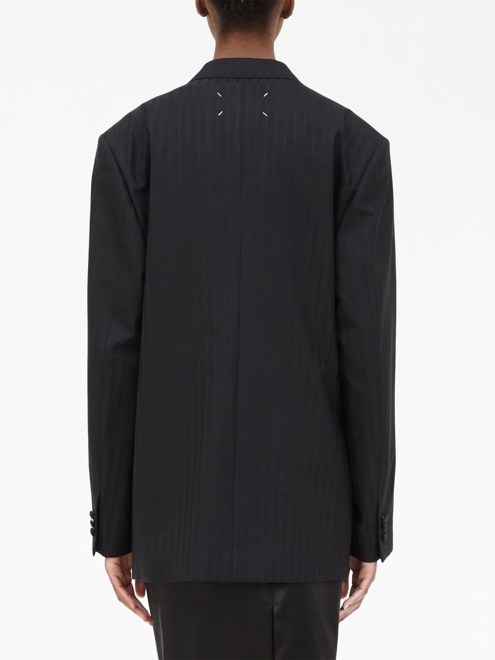 single breasted wool blazer - 3
