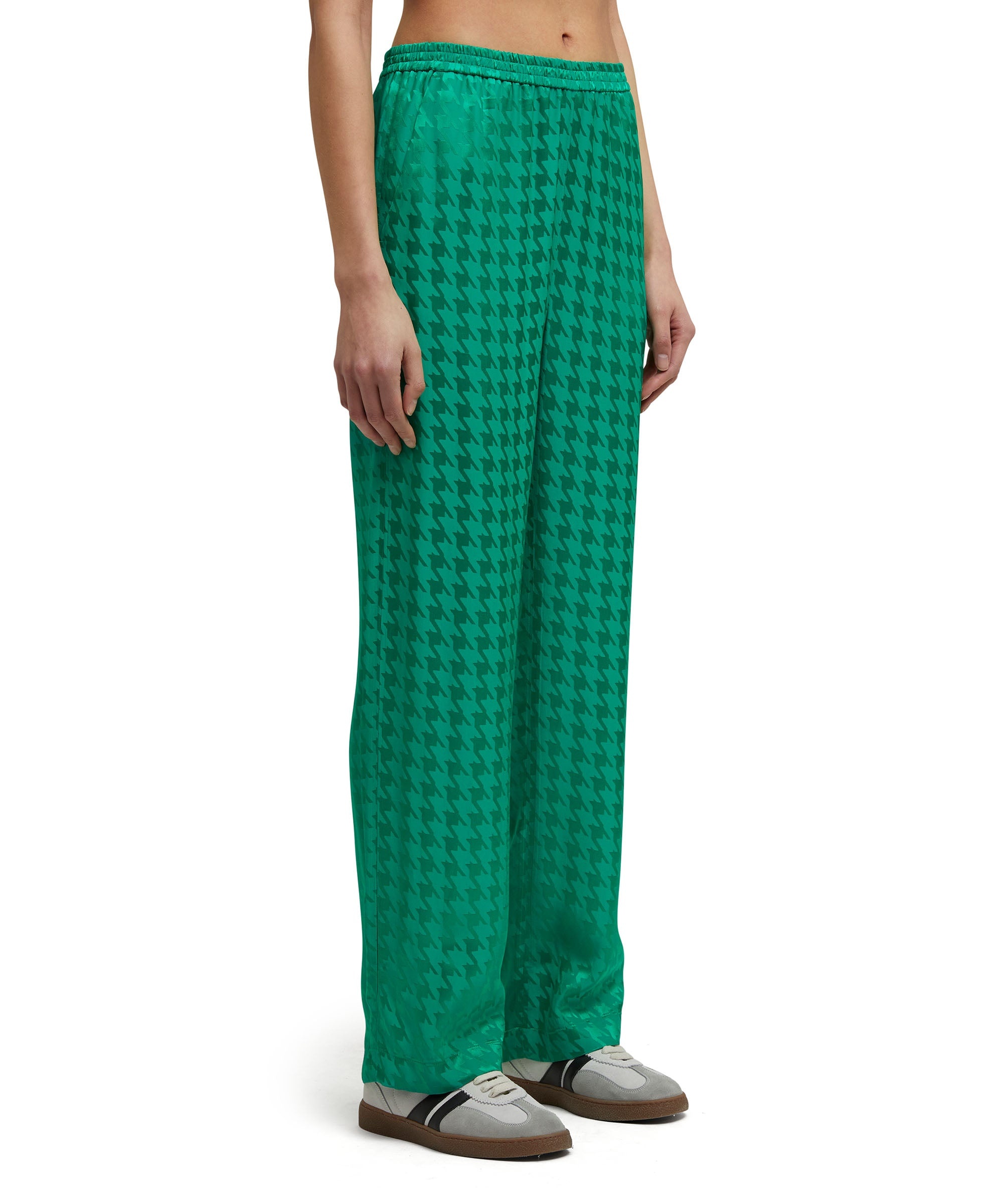 "Fluid Viscose Jacquard" fabric trousers - 3