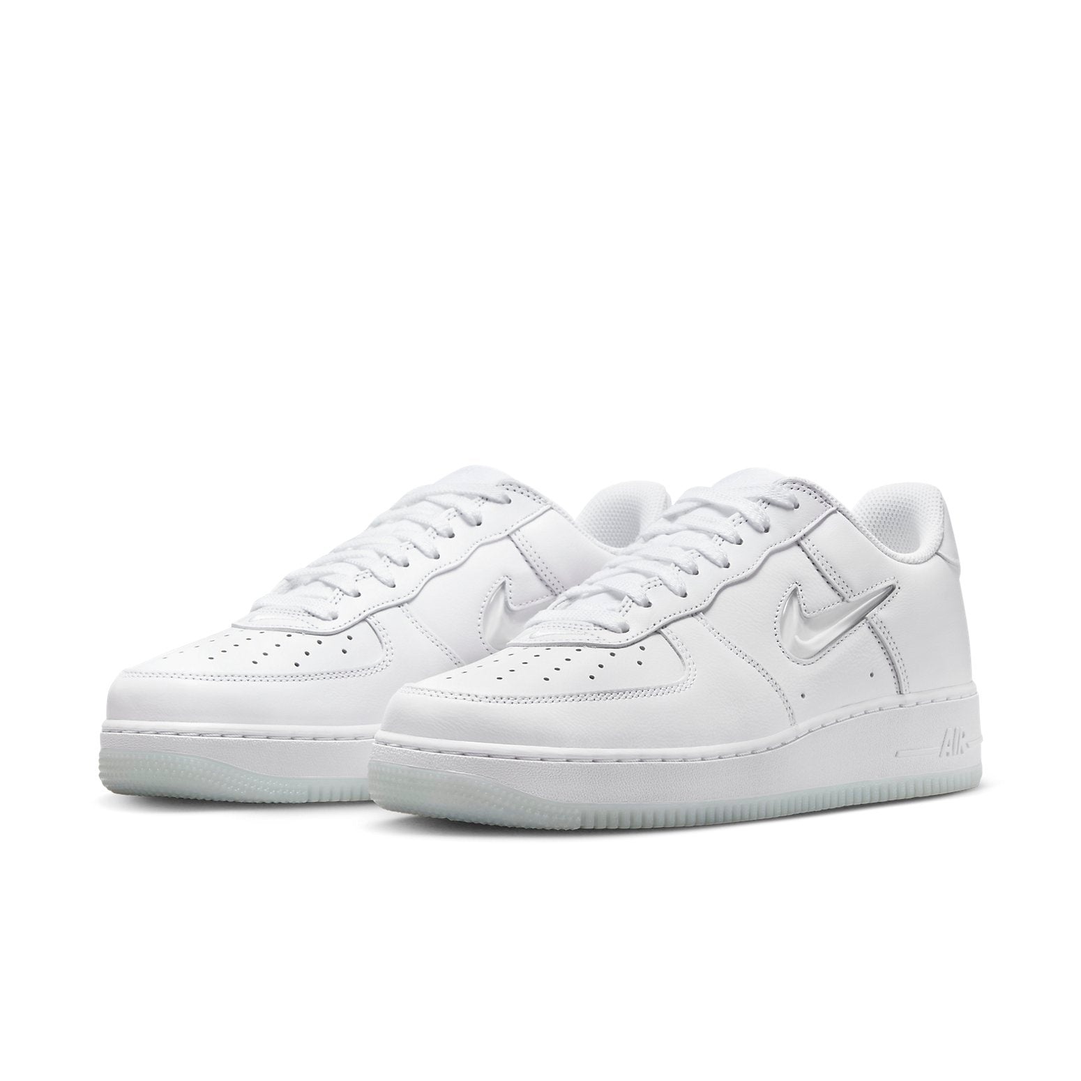 Nike Air Force 1 Low 07 Retro 'Color of the Month Jewel Swoosh Triple White' FN5924-100 - 5