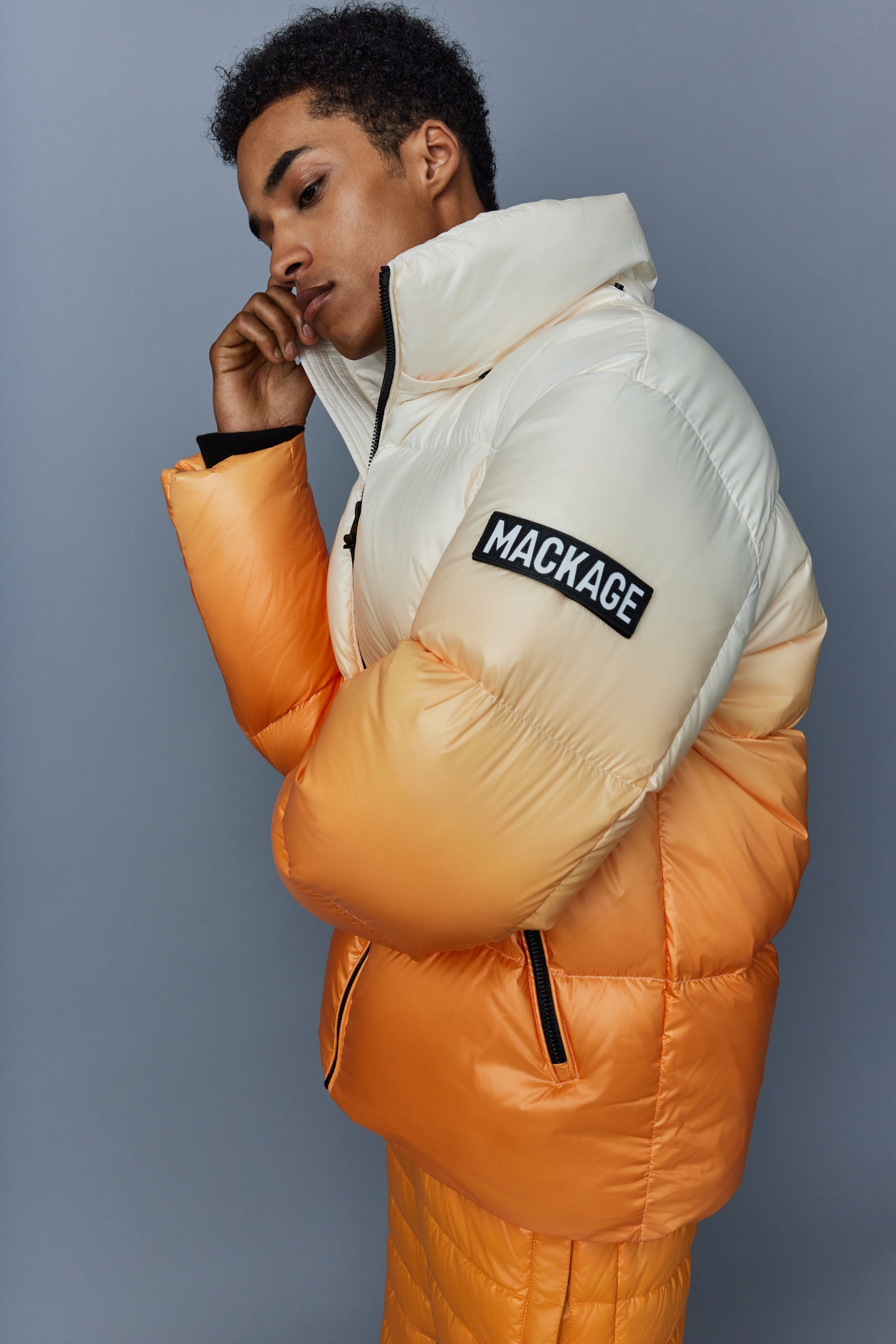 KENT E3-Lite ombré print jacket with hood for men - 5