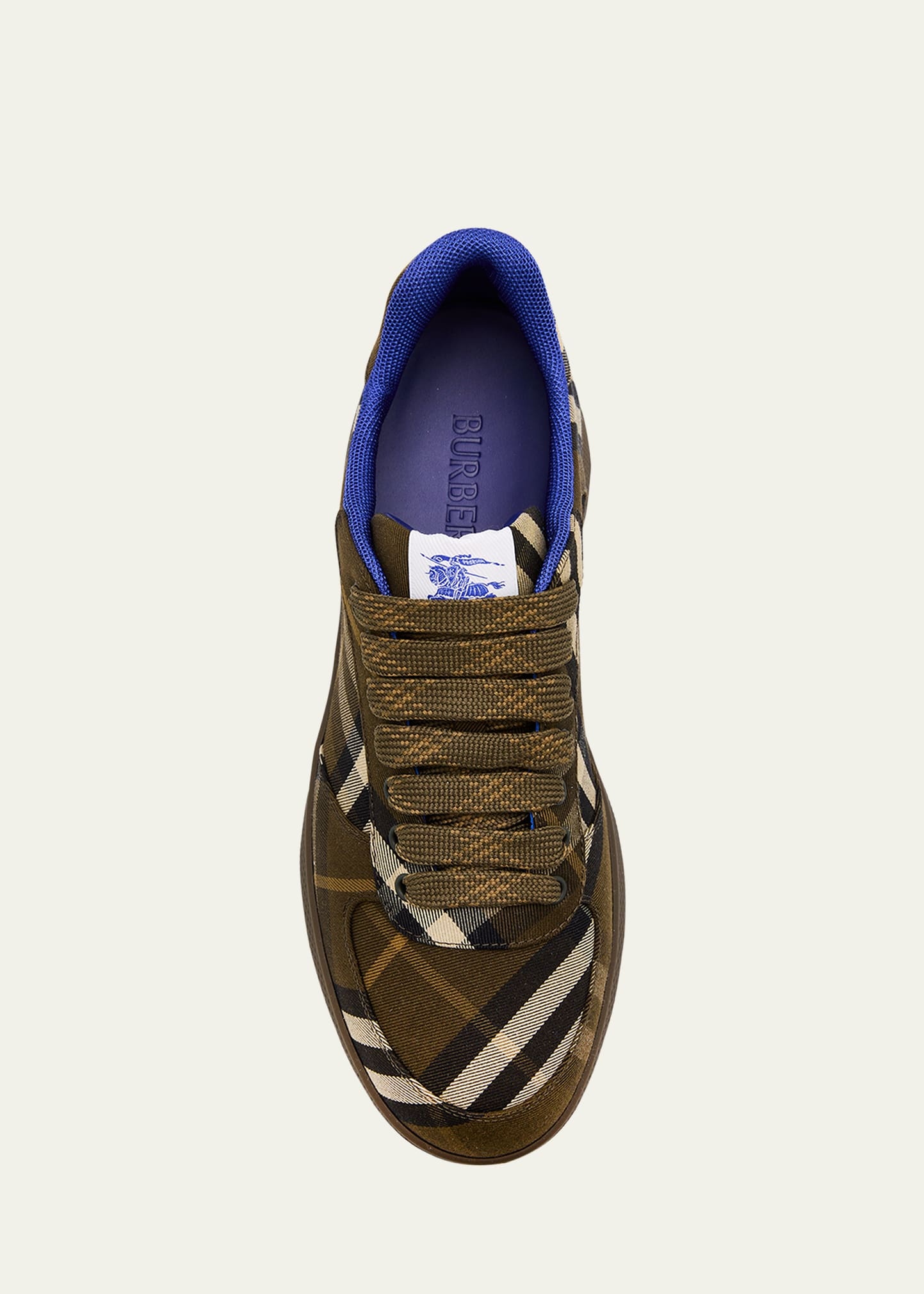 Burberry Men's Terrace Check Low-Top Sneakers