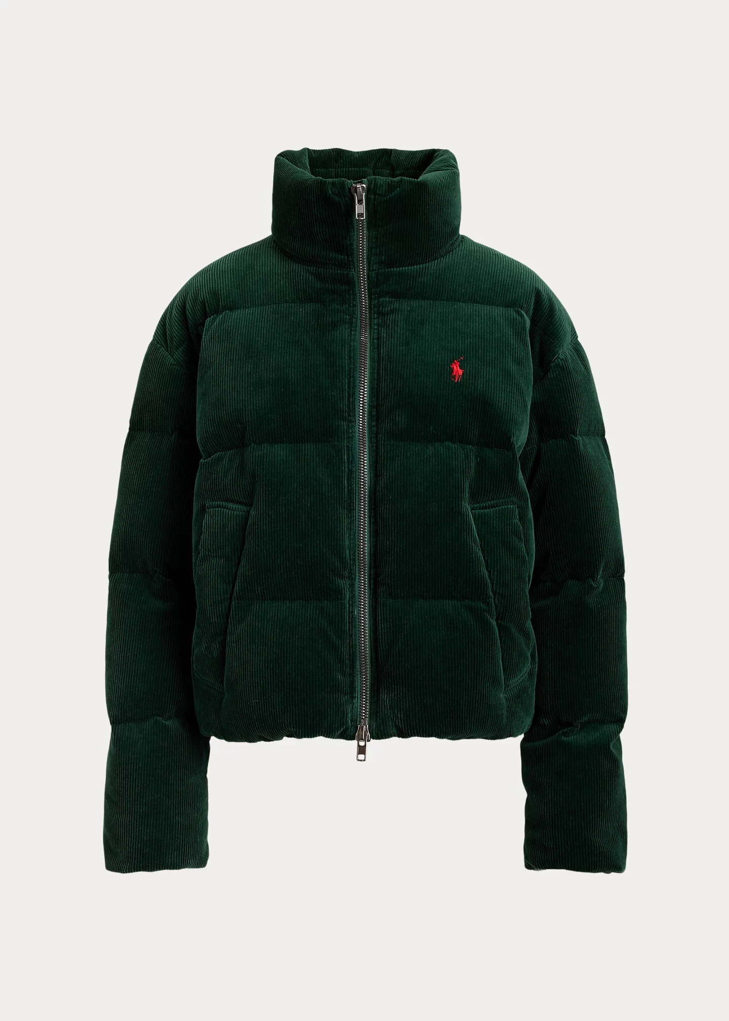 Corduroy Down Puffer Jacket - 1