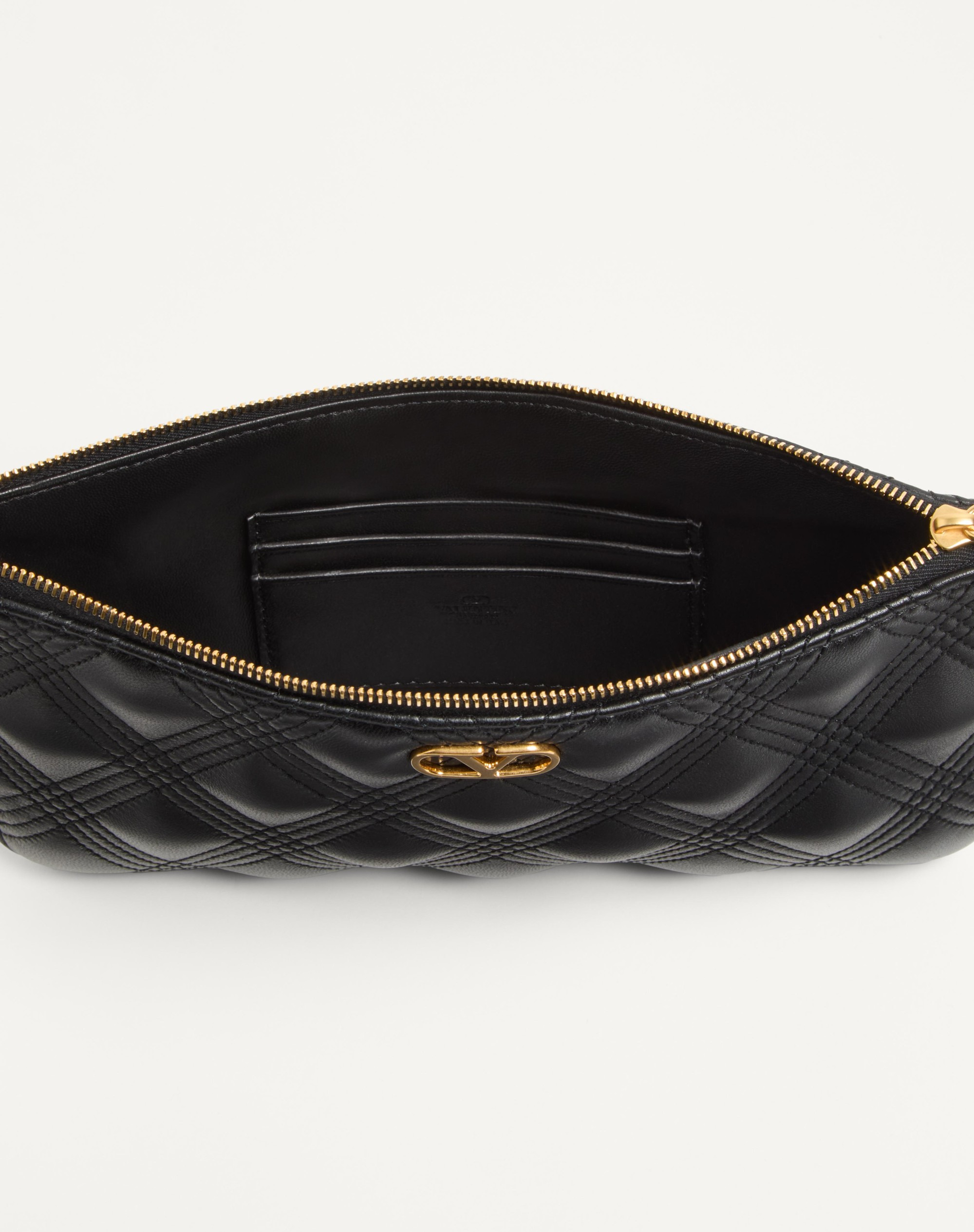VALENTINO GARAVANI QUILTIE 67 POUCH IN QUILTED NAPPA LEATHER - 6