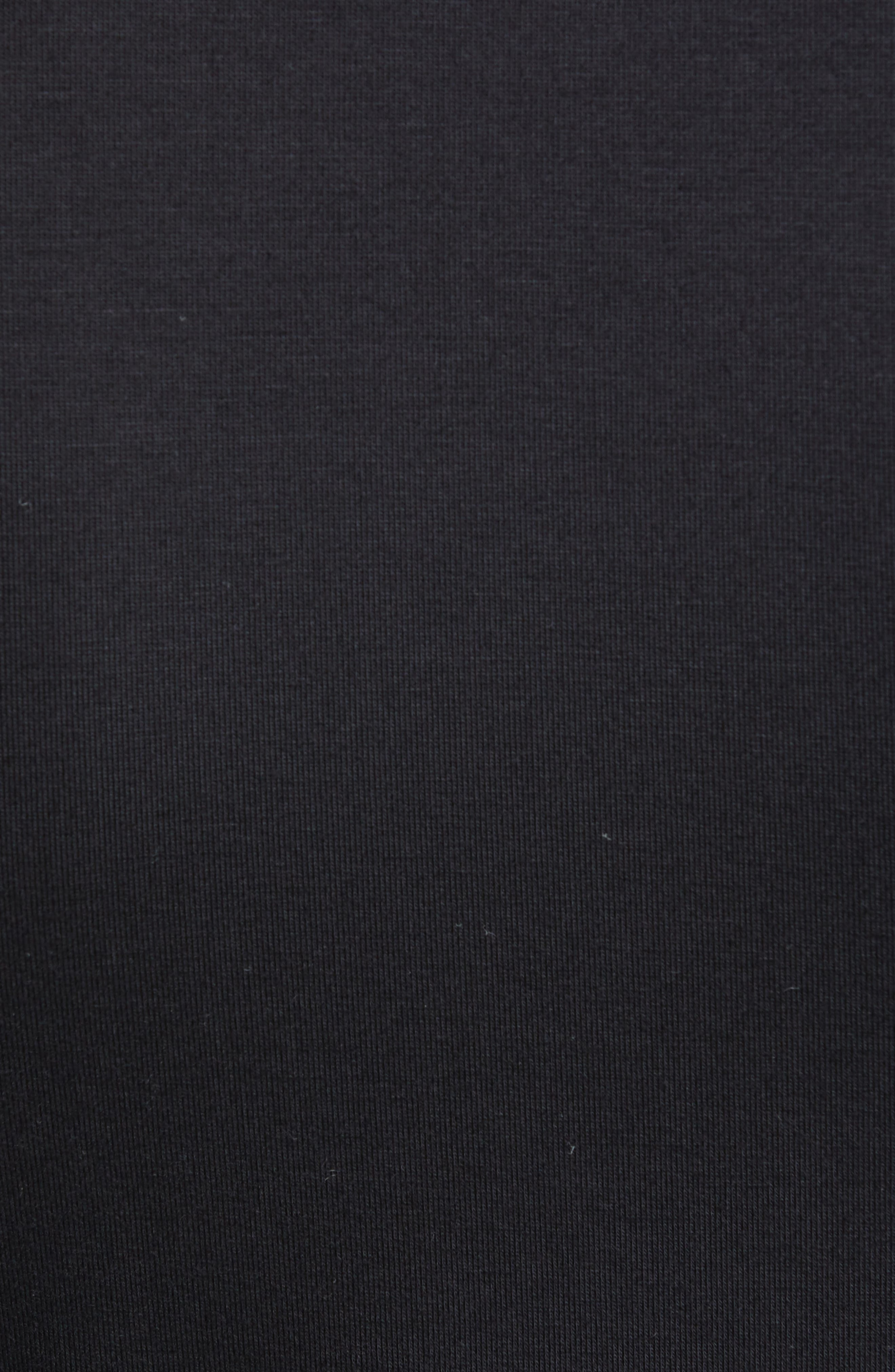 L'AGENCE Tess Long Sleeve Stretch Jersey Top in Black at Nordstrom - 6