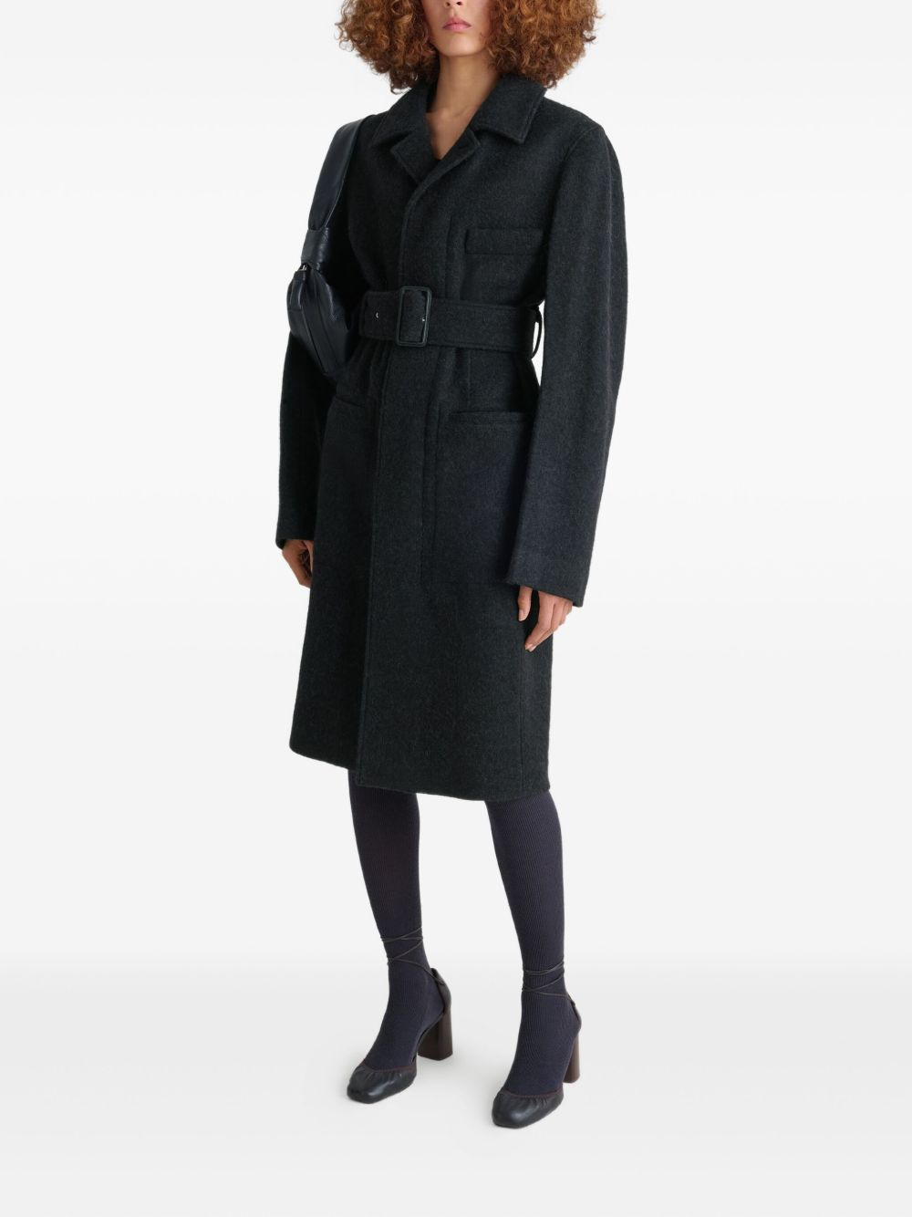 belted tailored coat - 2