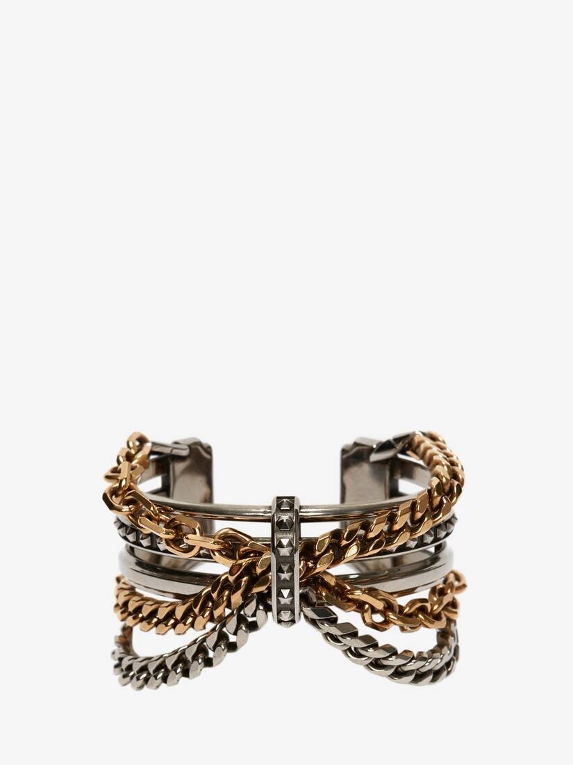Punk Chain Bracelet in Antique Silver/antique Gold - 1