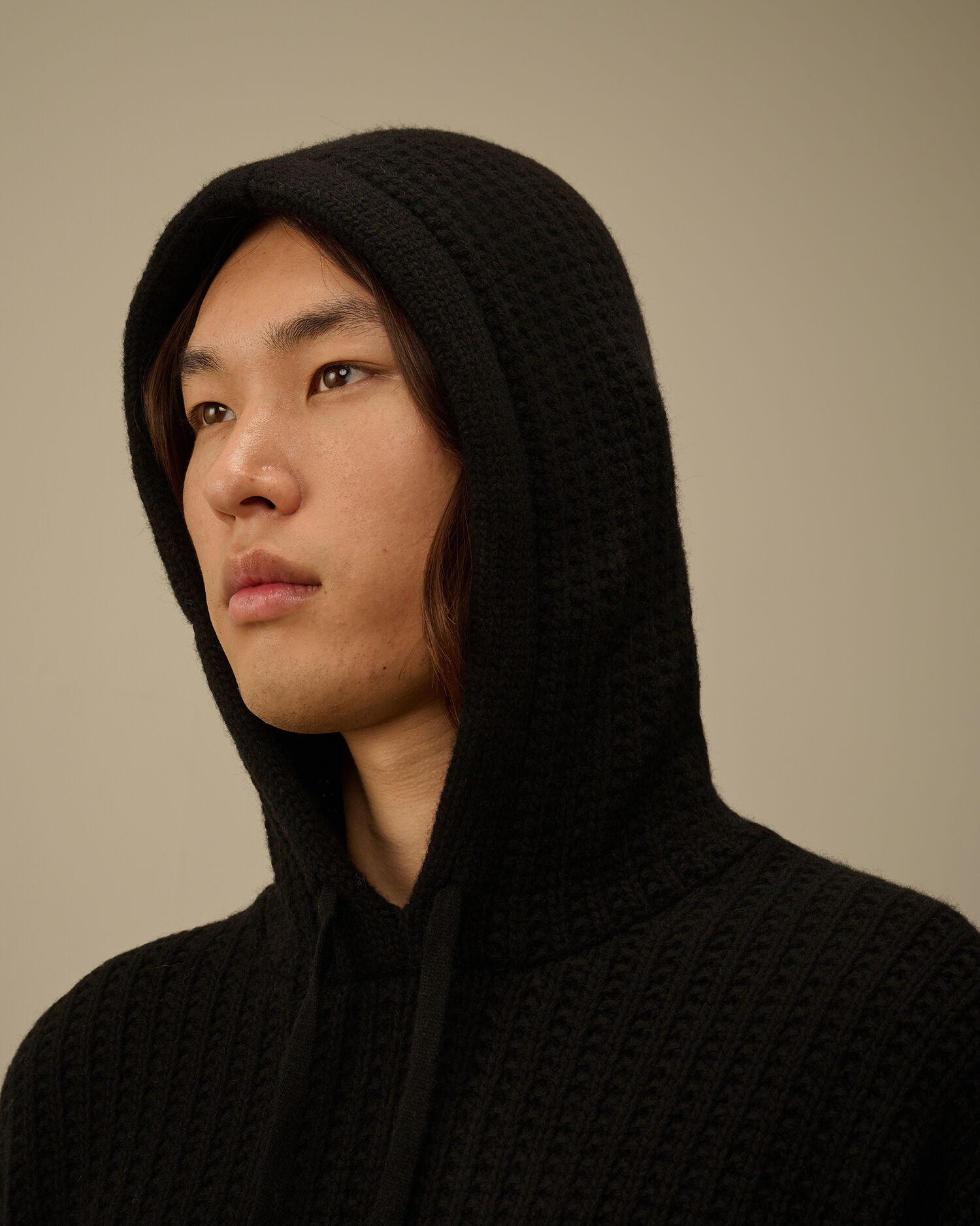 Lambswool GRS Boxy Hooded Sweater - 6