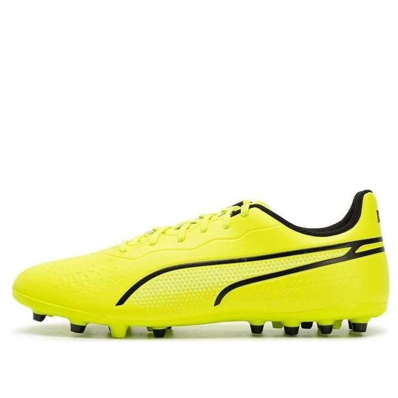 PUMA King Match MG Cleats 'Solar Yellow Black' 107572-02 - 1