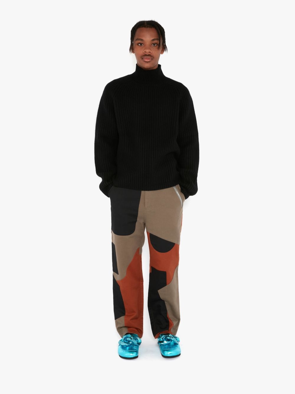 RAGLAN SLEEVE TURTLENECK JUMPER - 2