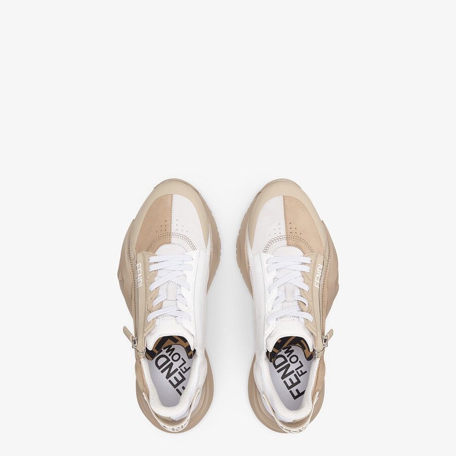Beige suede low-tops - 4
