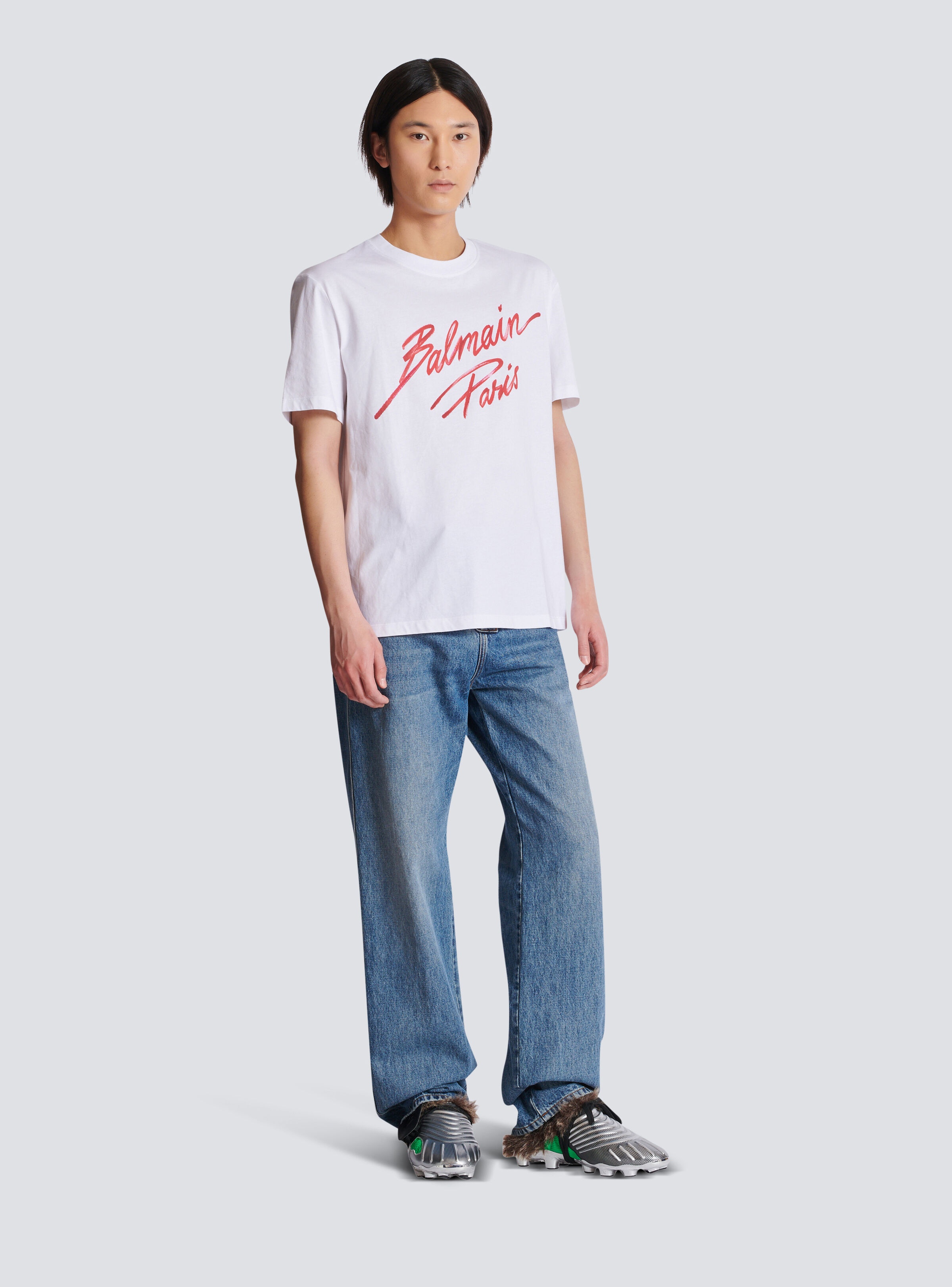 T-shirt with Balmain Lipstick print - 3