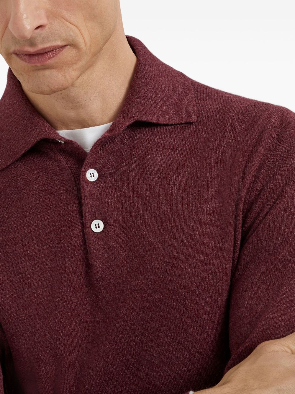knitted polo shirt - 5