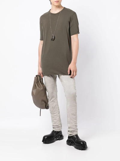 Boris Bidjan Saberi rear pull-tab detail T-shirt outlook