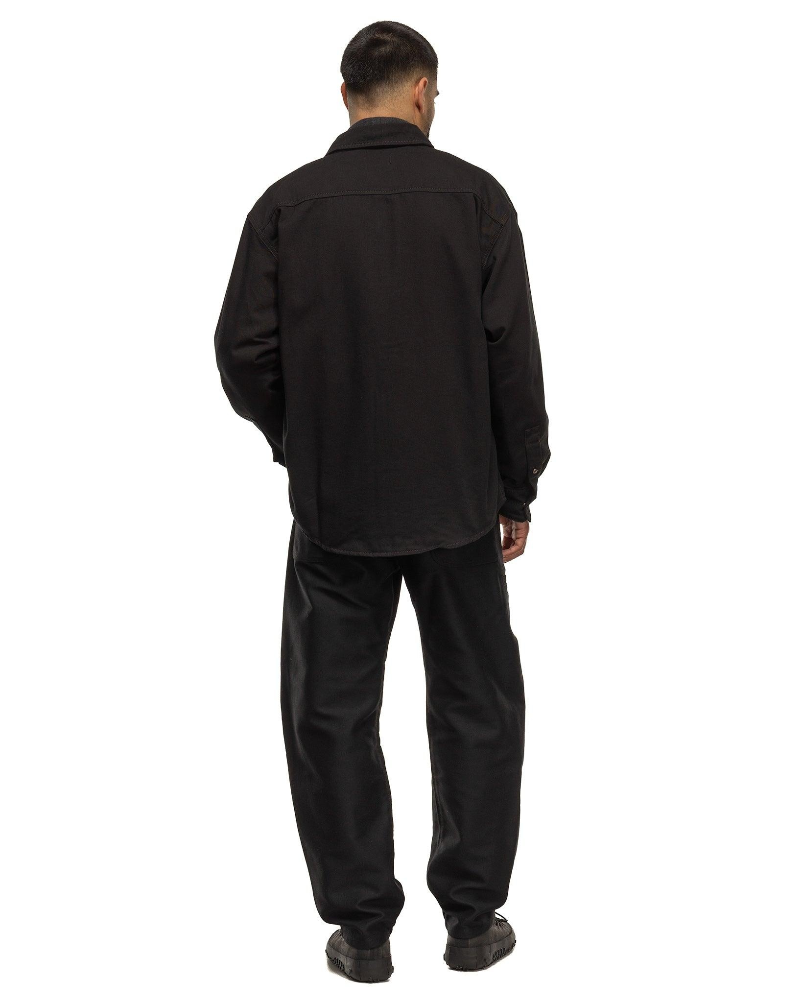 Twisted Sleeve Boxy Overshirt Black - 3