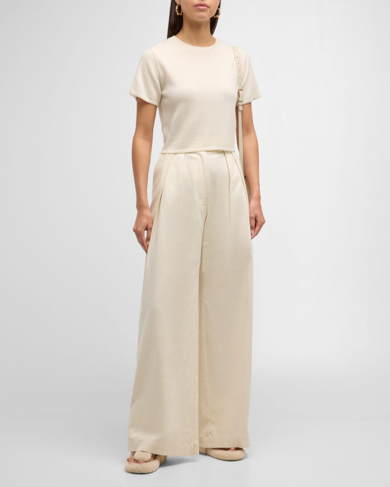 SABLYN Charleston Short-Sleeve Cashmere Sweater outlook