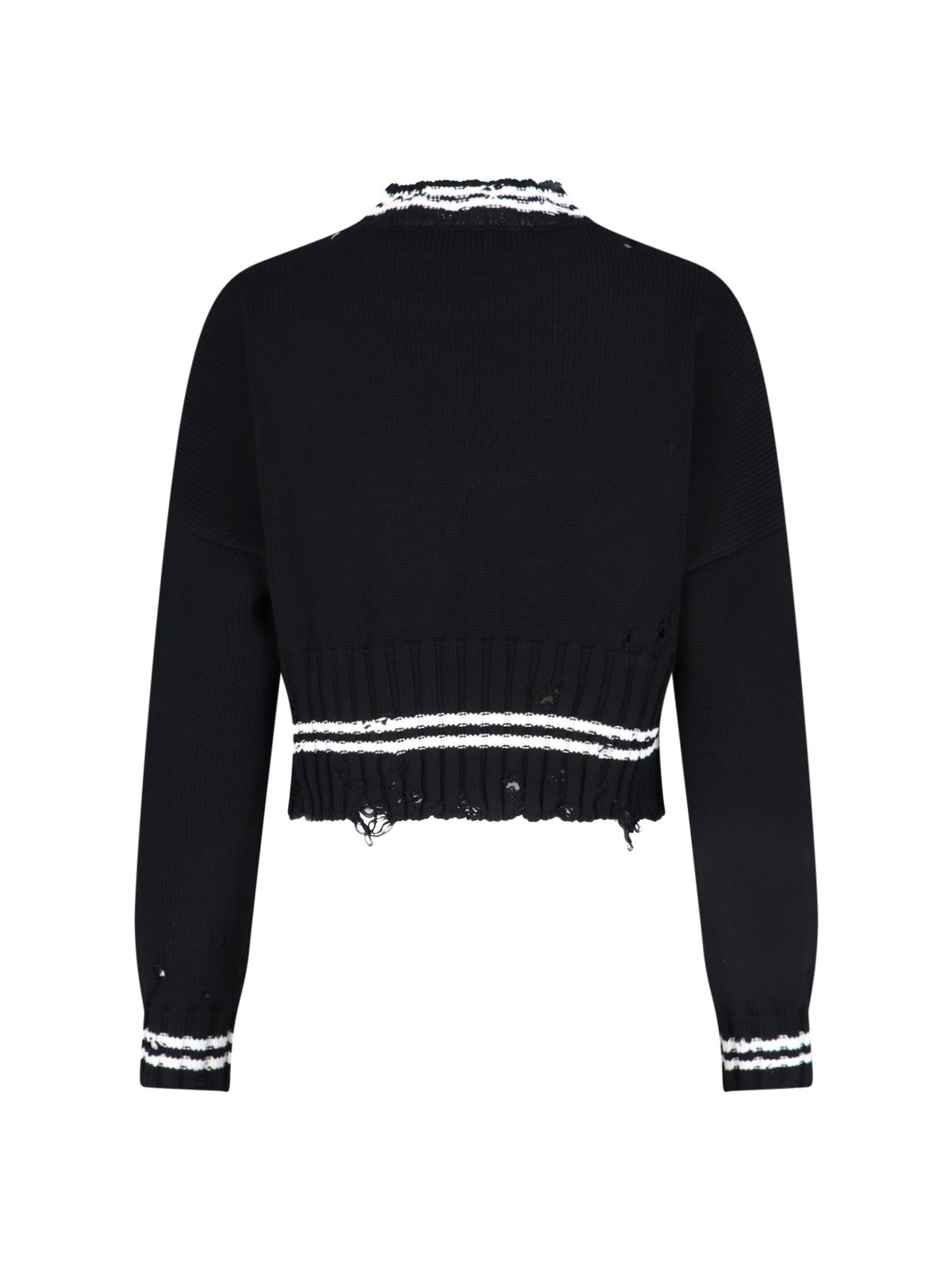 CROP CREW NECK SWEATER - 2