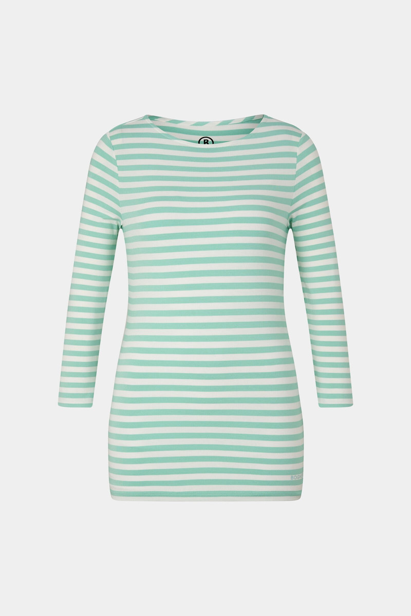 Louna Longsleeve in Mint/Off-white 1