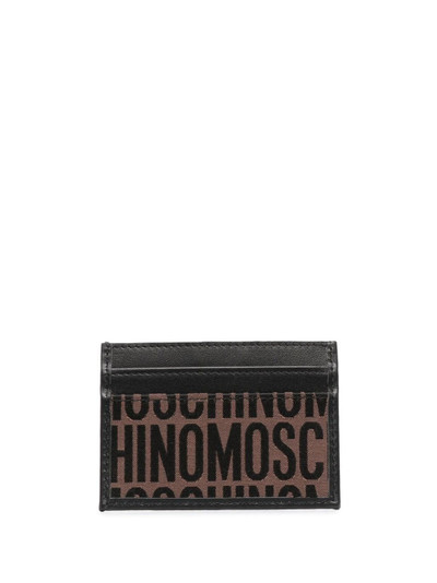 Moschino monogram logo stamp cardholder outlook