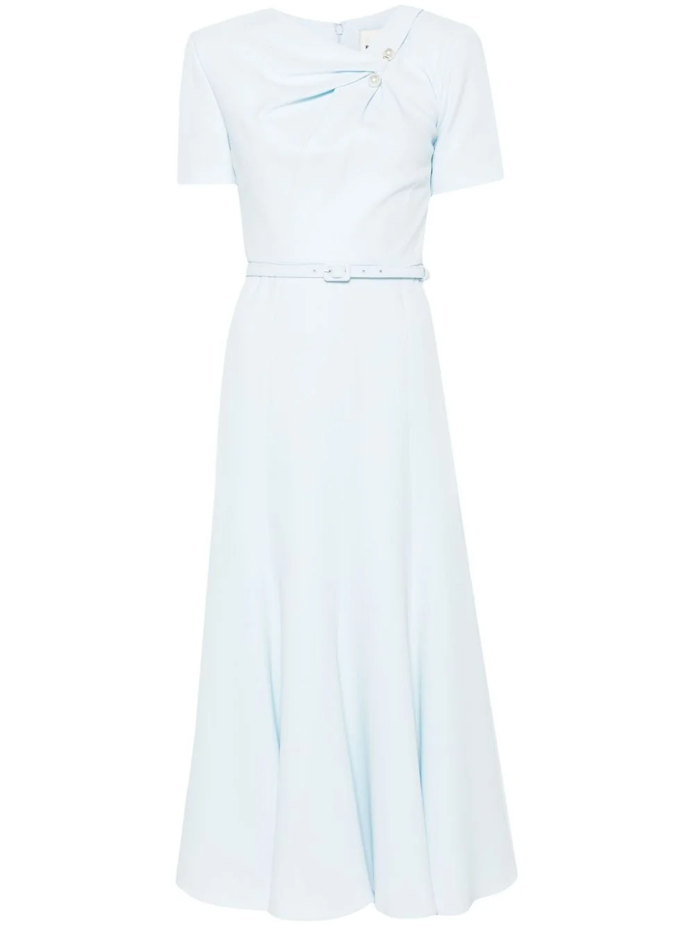 belted cady midi dress - 1