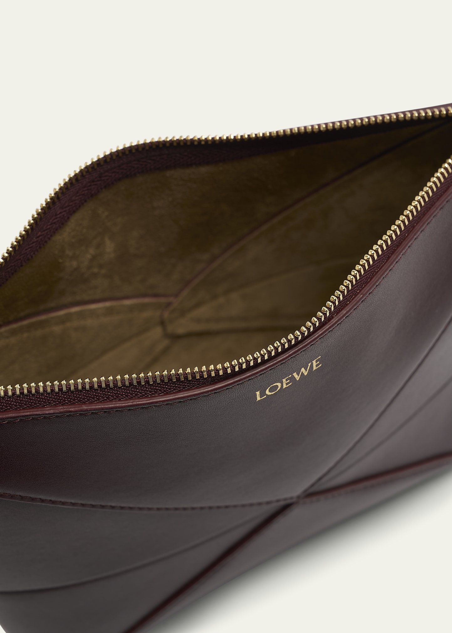 Puzzle Fold Leather Pouch Shoulder Bag - 4